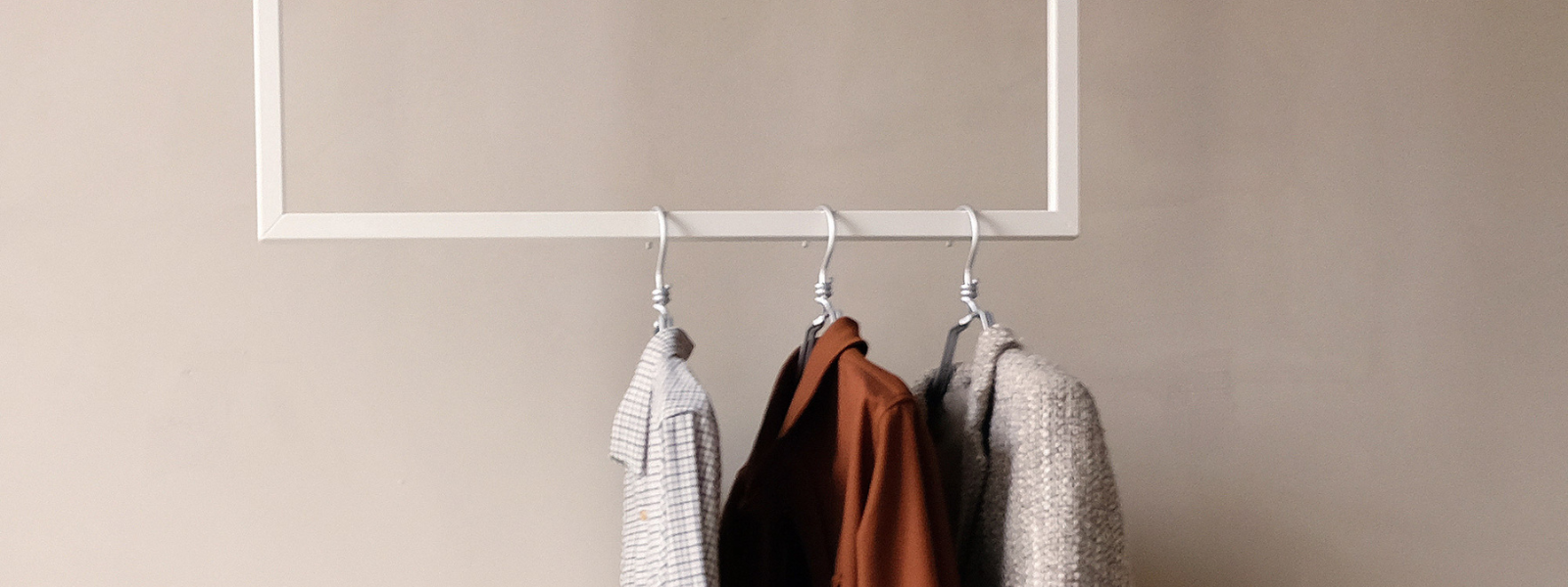 Frame clothes rails