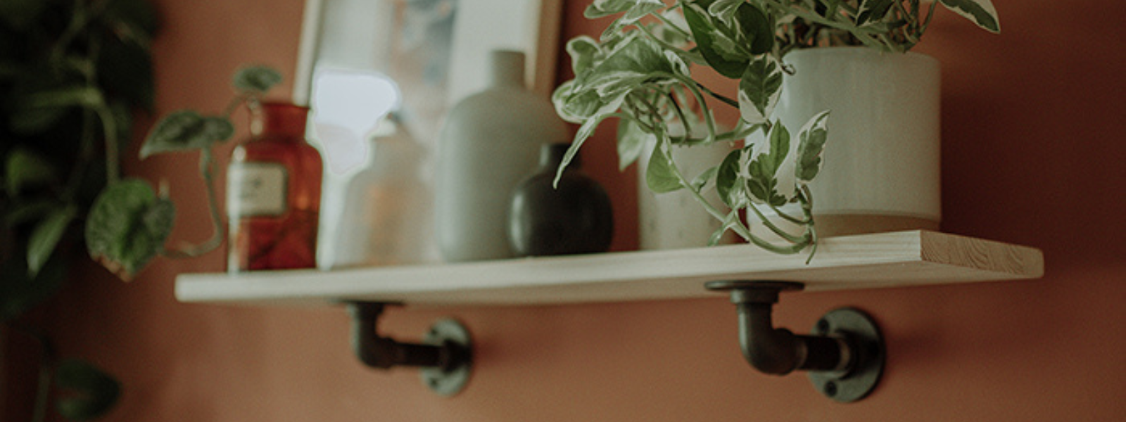 Wall-mounted shelves