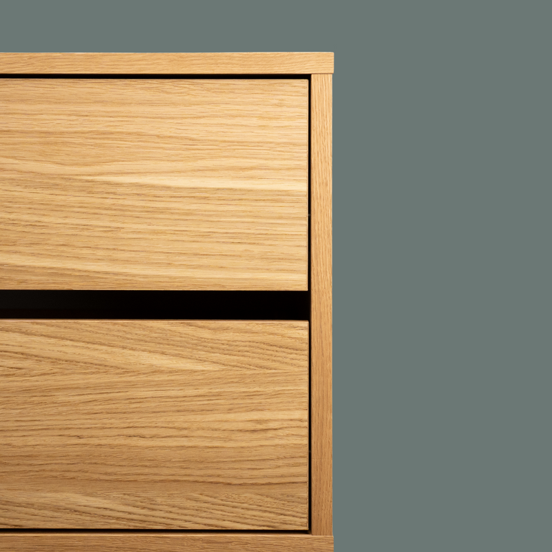 The Walk-In with dresser - (1 rail + 1 dresser / 2 rails / 4 shelves)