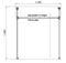 RackBuddy clothes rack in silver with adjustable height