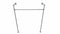 RackBuddy clothes rack in silver with adjustable height